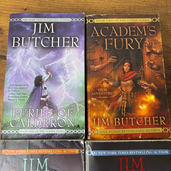 Jim Butcher Codex Alera Series 4 Paperback Books 1,2,5,6 Furies Calderon Academ - Picture 9 of 9